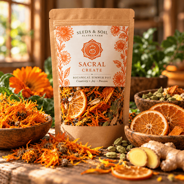 Sacral Chakra Botanical Simmer Pot (Create) | Natural Home Fragrance