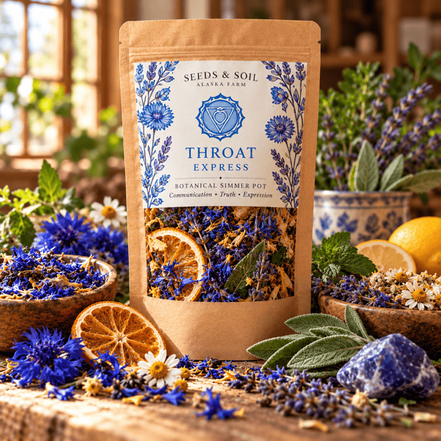 Throat Chakra Botanical Simmer Pot (Express) | Natural Home Fragrance